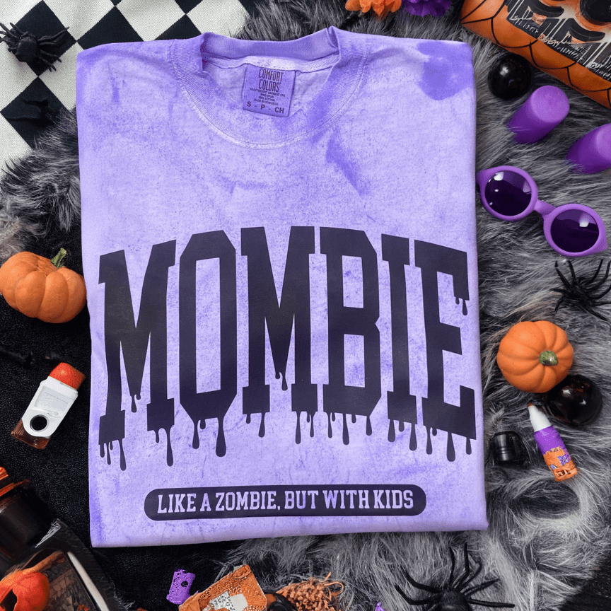 Mombie Acid Wash Graphic Tee