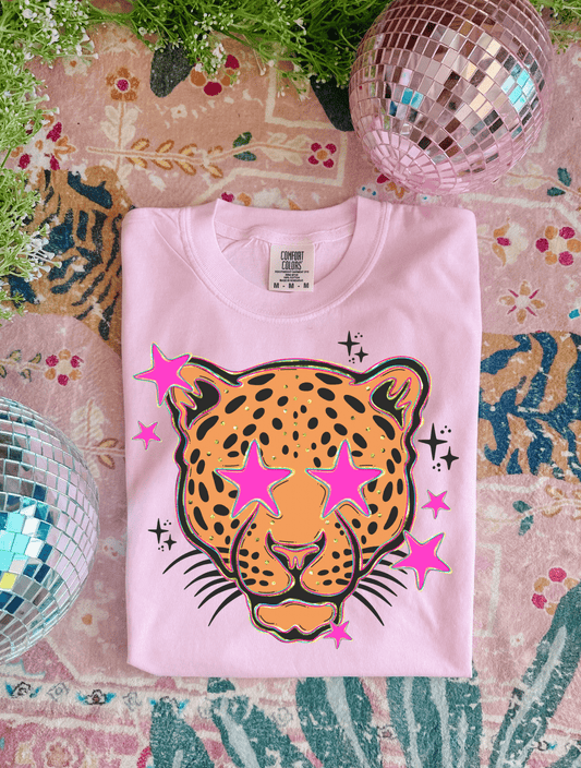 Preppy Leopard Graphic Tee
