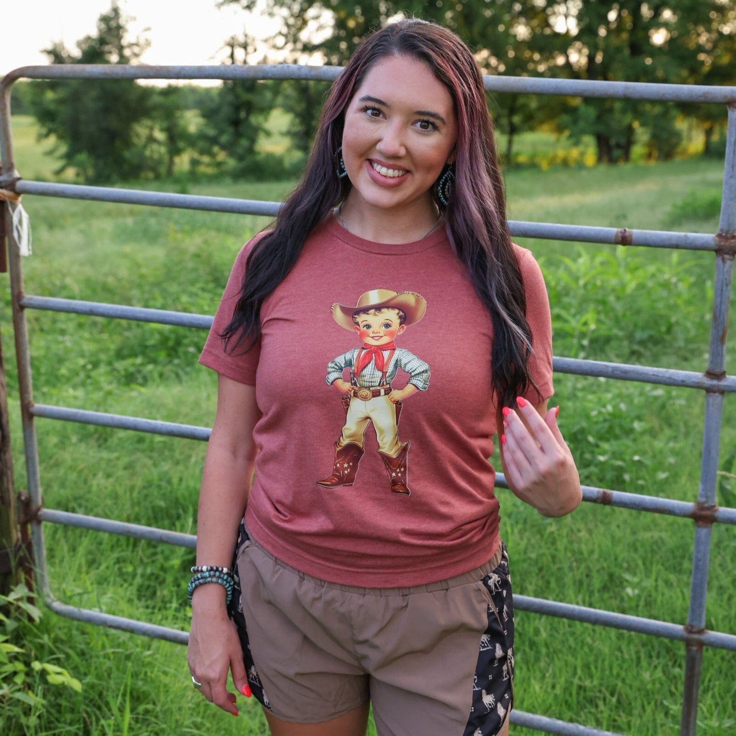 Retro Cowboy Kid Soft Graphic Tee