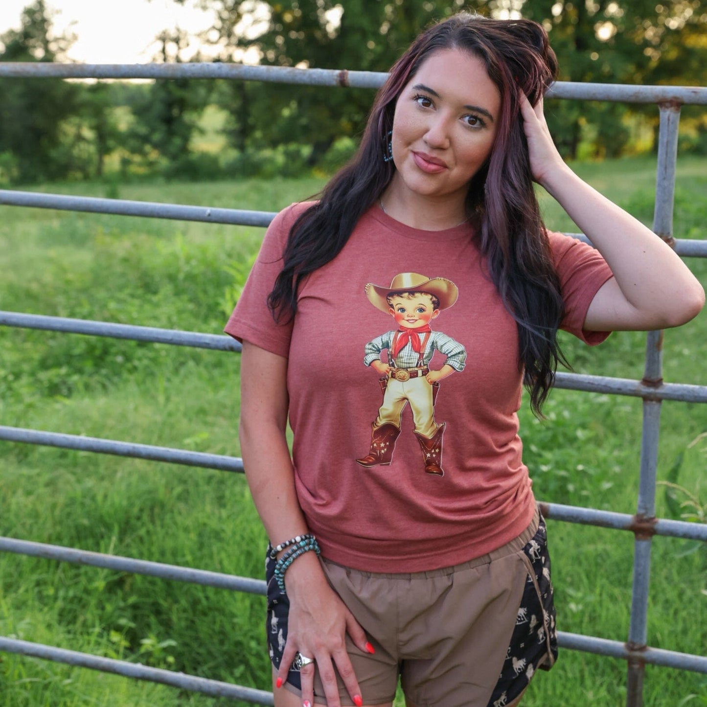 Retro Cowboy Kid Soft Graphic Tee