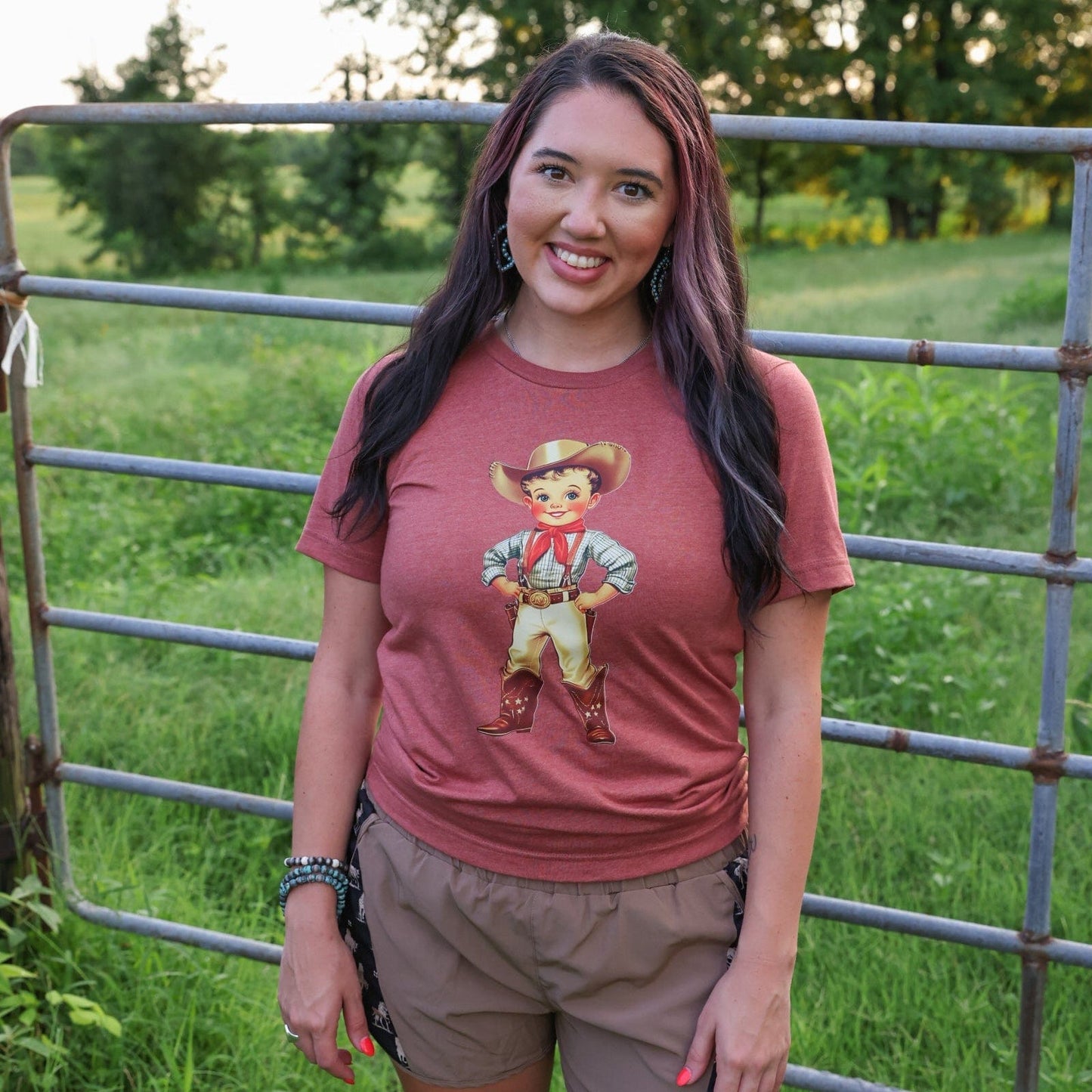 Retro Cowboy Kid Soft Graphic Tee