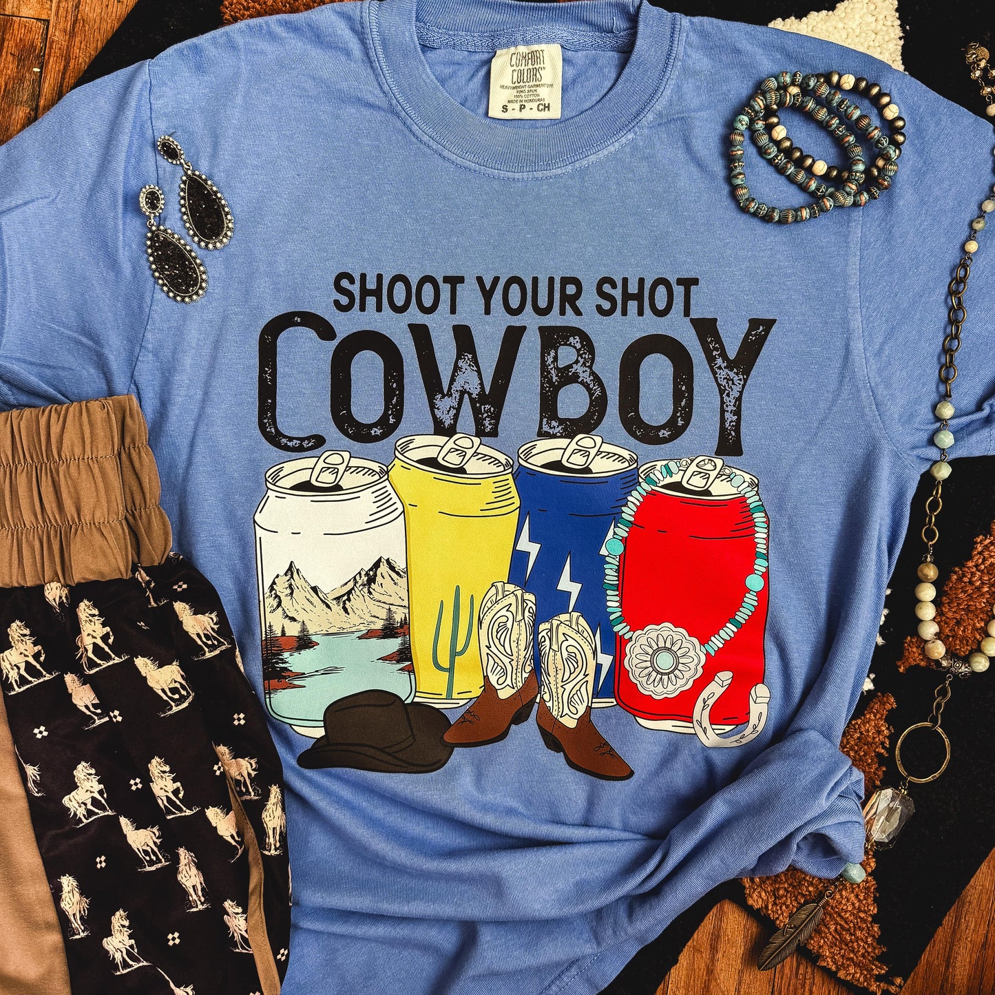 Shoot Your Shot Cowboy Soft Graphic Tee