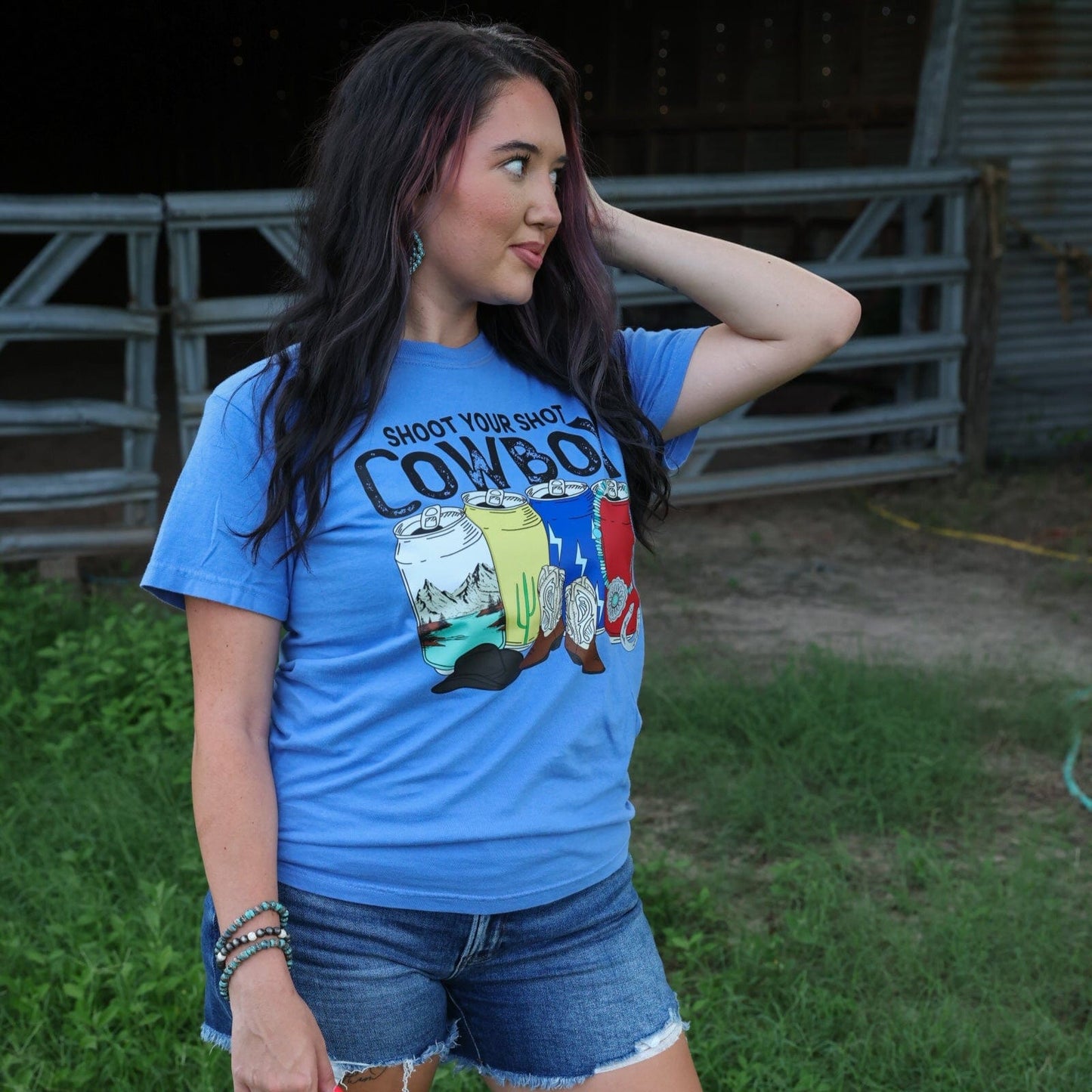 Shoot Your Shot Cowboy Soft Graphic Tee