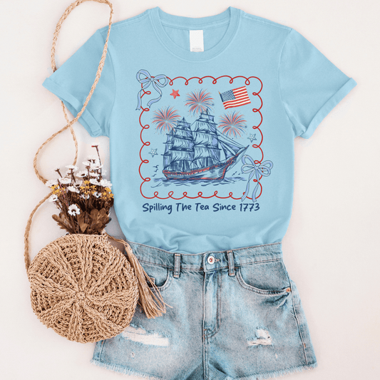 Spilling Tea Since 1773 Graphic Tee