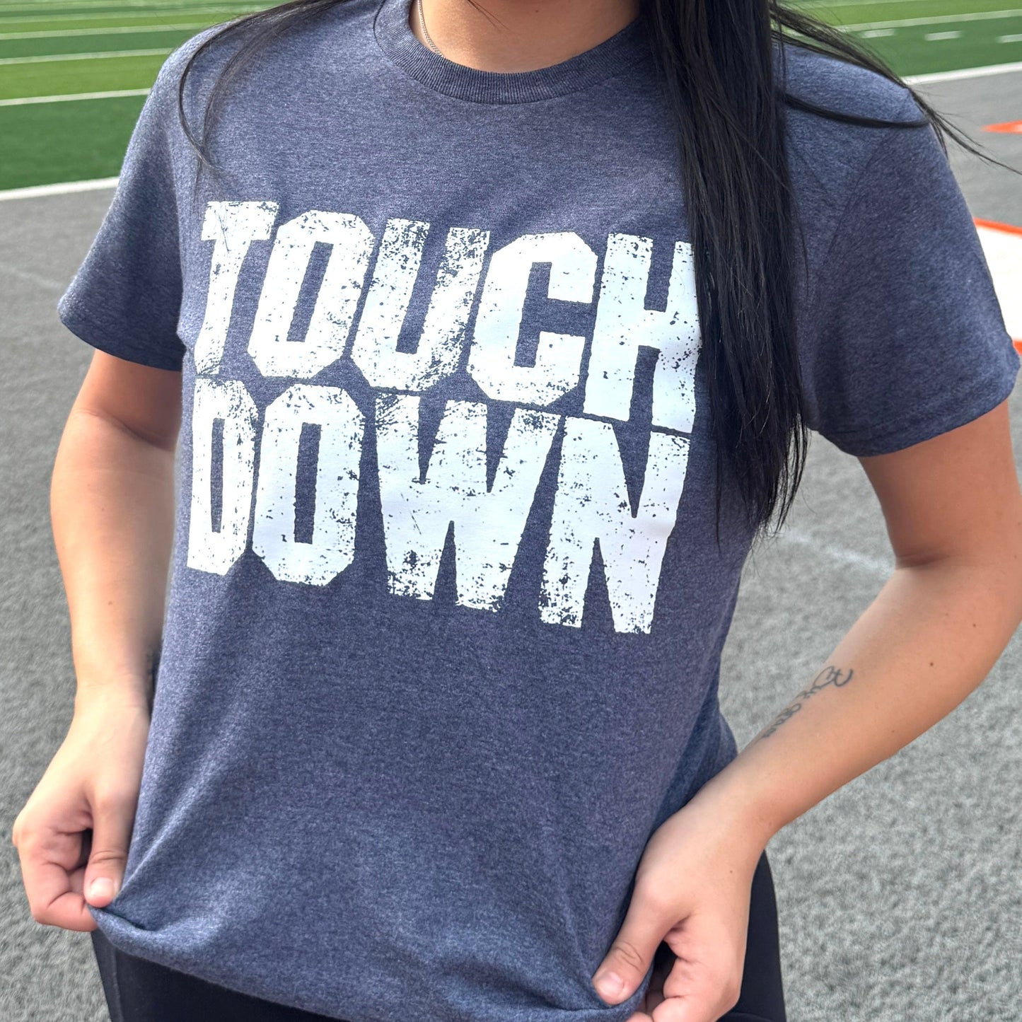 Touch Down Distressed Graphic Tee