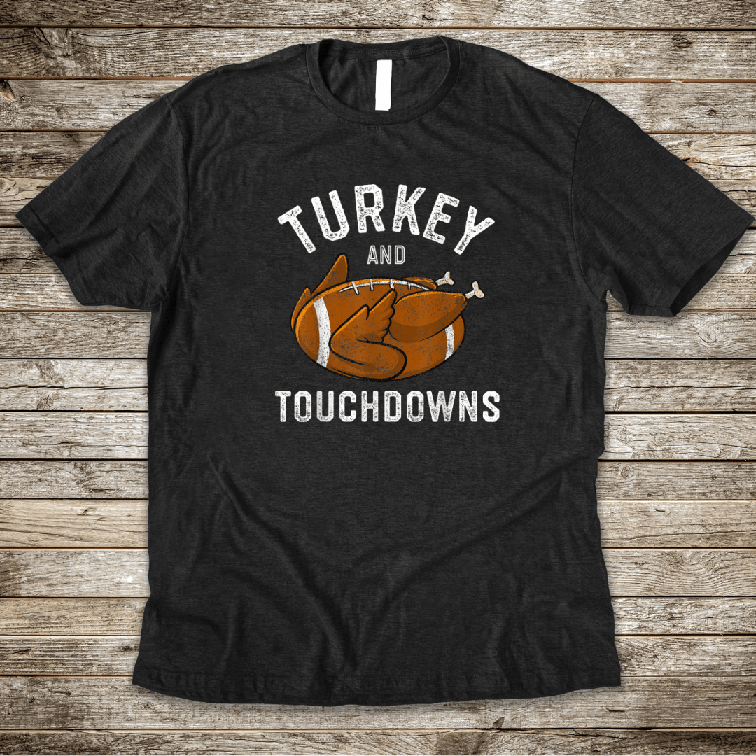 Turkey and Touchdowns Graphic Tee