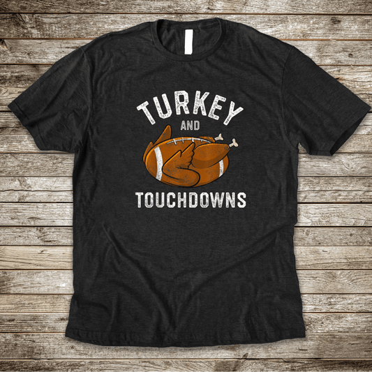 Turkey and Touchdowns Graphic Tee