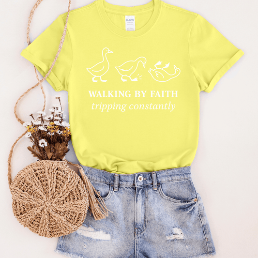 Walking by Faith Goose Graphic Tee