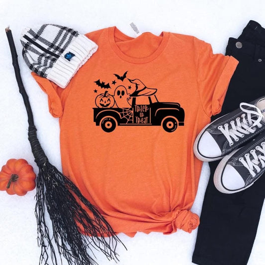 Weekly Deal Trick Or Treat Truck Graphic Tee