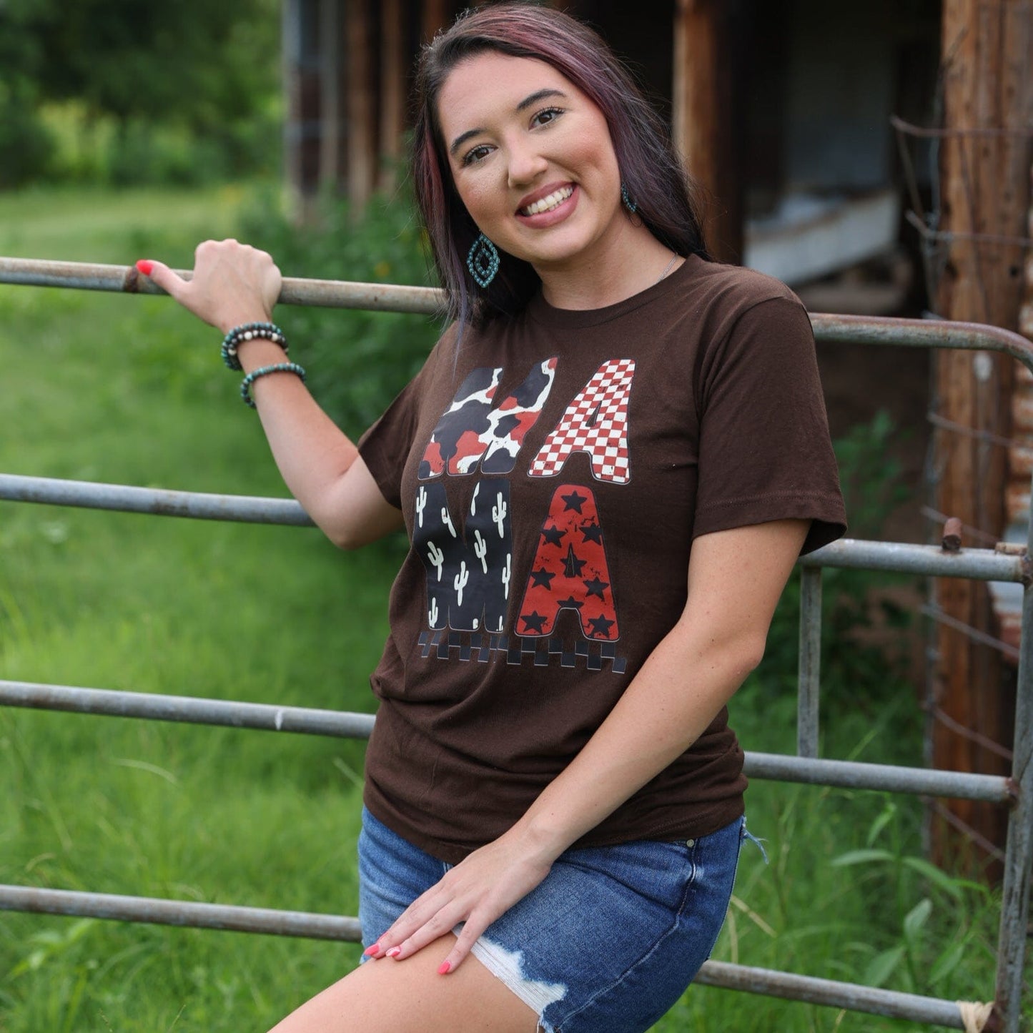 Western Mama Block Letter Tee Soft Graphic Tee