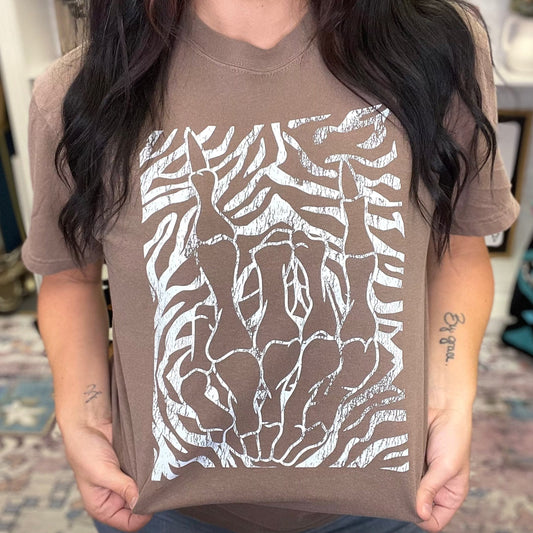 Zebra Rock N Roll Graphic Tee