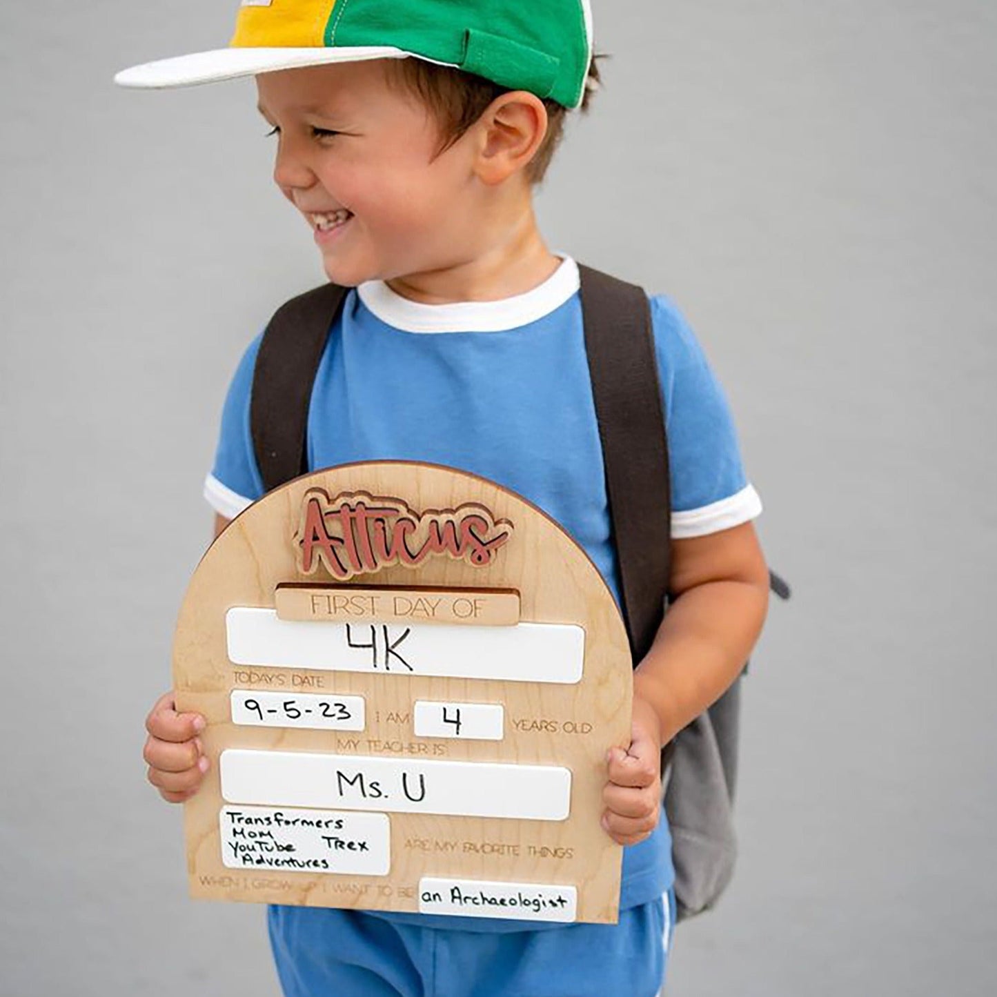 First Day of School Sign Rectangle