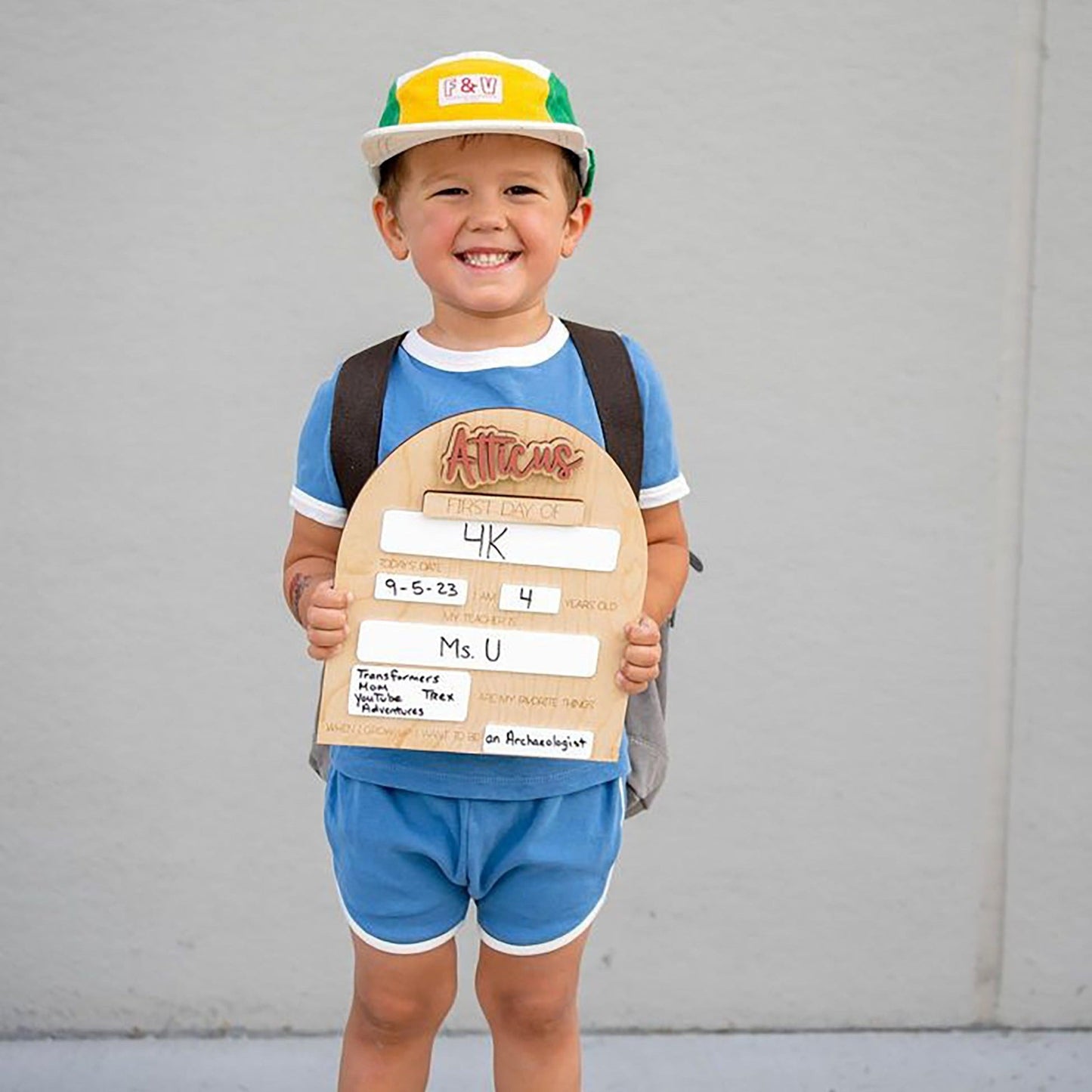 First Day of School Sign Rectangle