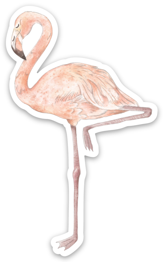 Flamingo Die Cut Stickers