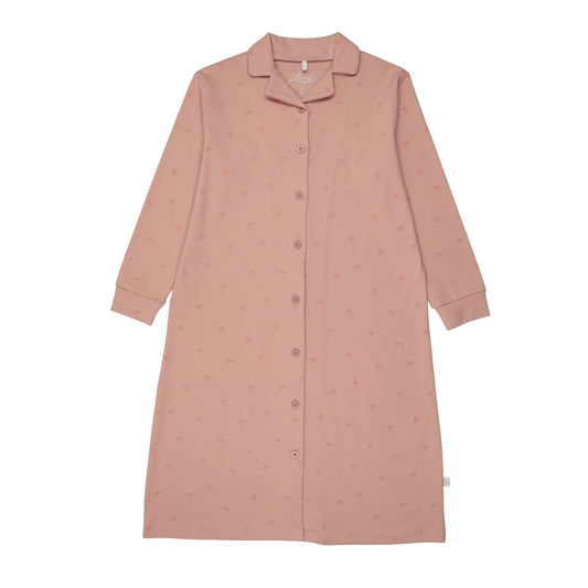 Printed Grandpa Lounge Dress-Pink
