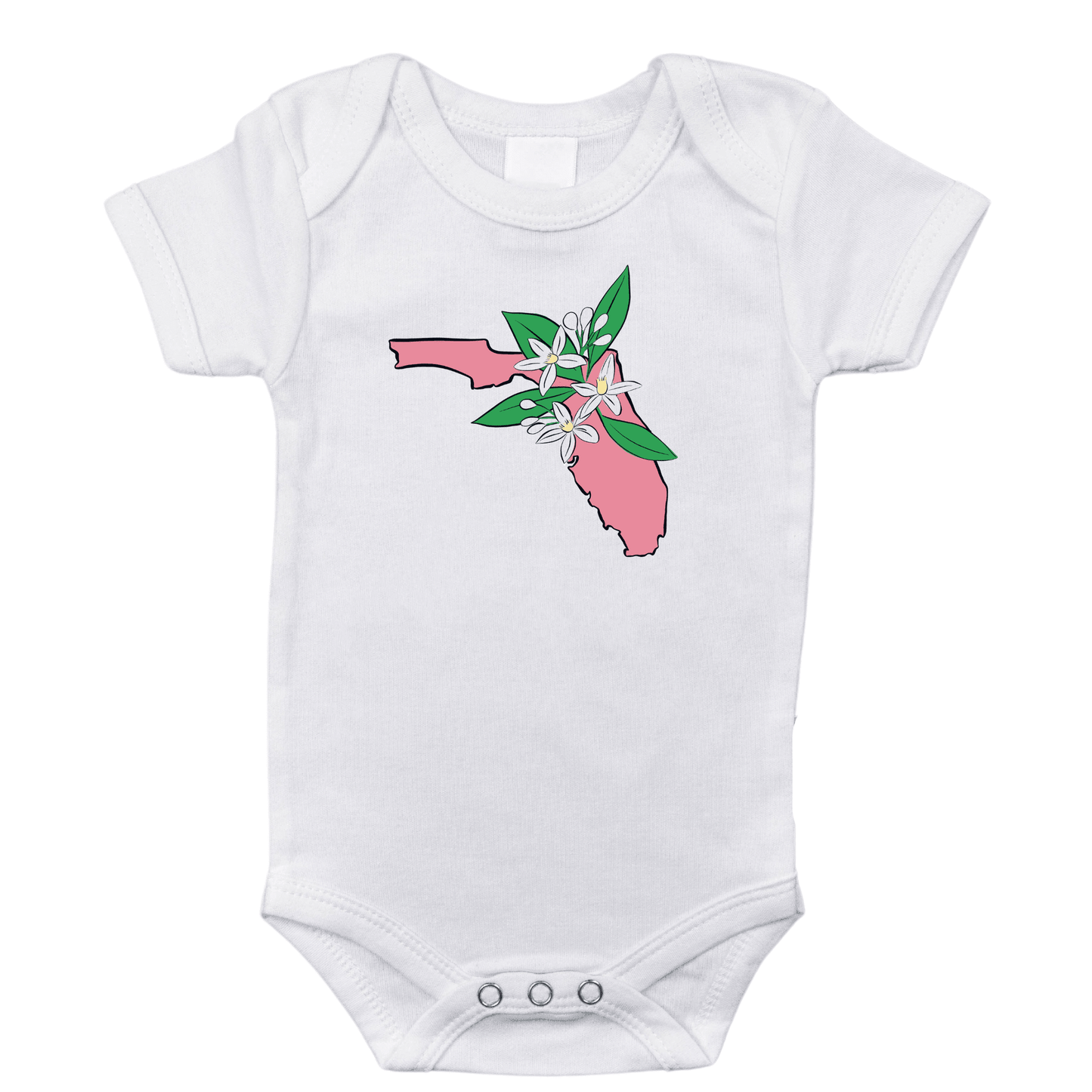 Florida Girl Gift Bundle: Swaddle, Bib & Onesie | Organic Cotton