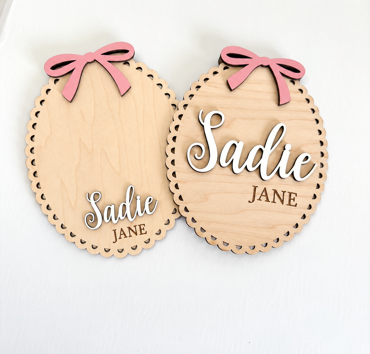 Baby Name Announcement Sign Newborn Girl