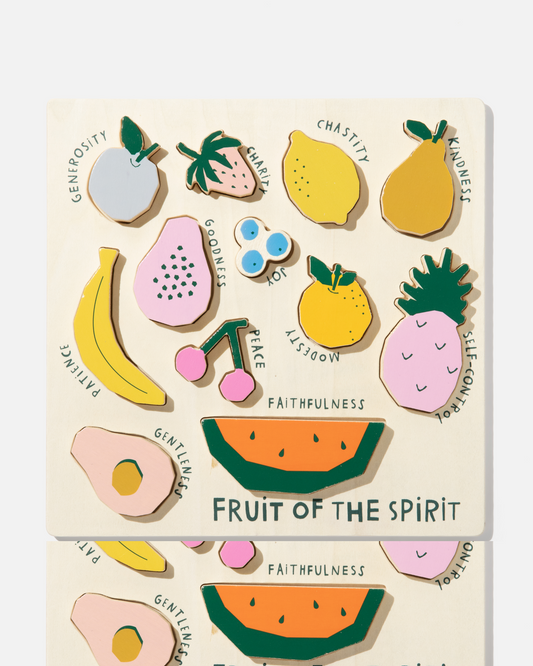Catholic Fruit of the Spirit Wooden Puzzle