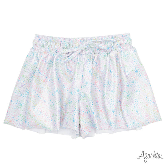 Girls Galaxy Stars Shimmer Butterfly Shorts | Sparkle Boutique Shorts | Bossier City Boutique