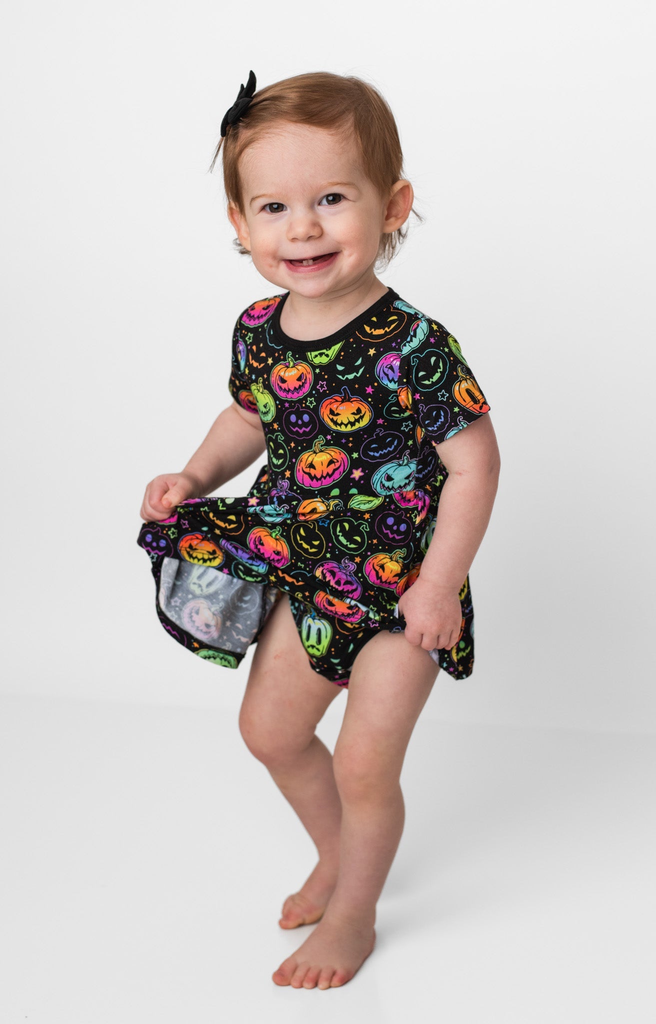 Halloween Pumpkins | Bamboo Baby Bodysuit Dress