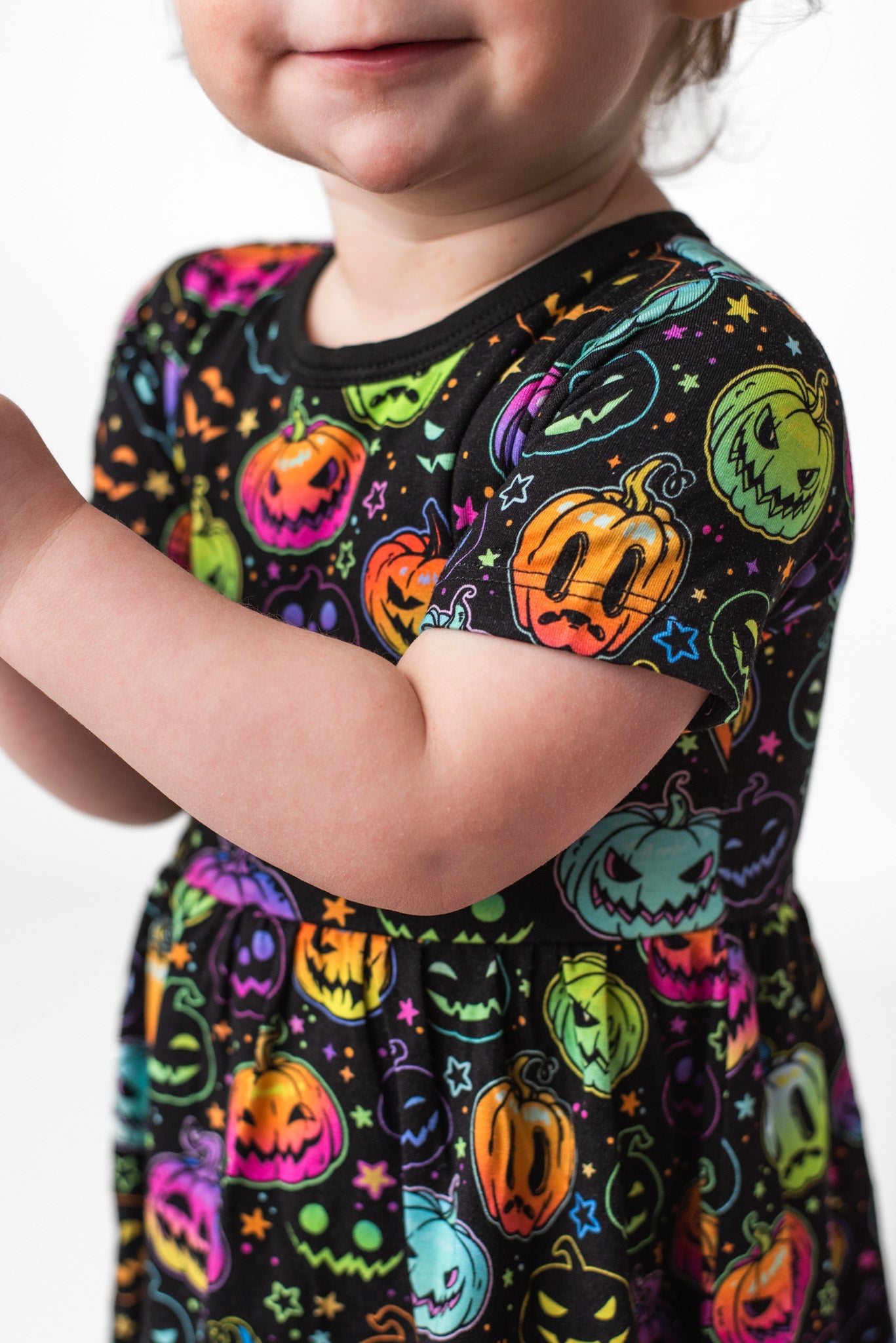 Halloween Pumpkins | Bamboo Baby Bodysuit Dress