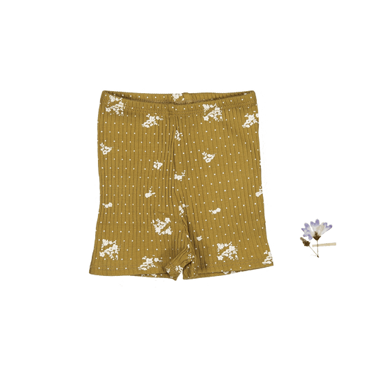 The Printed Short  - Golden Floral