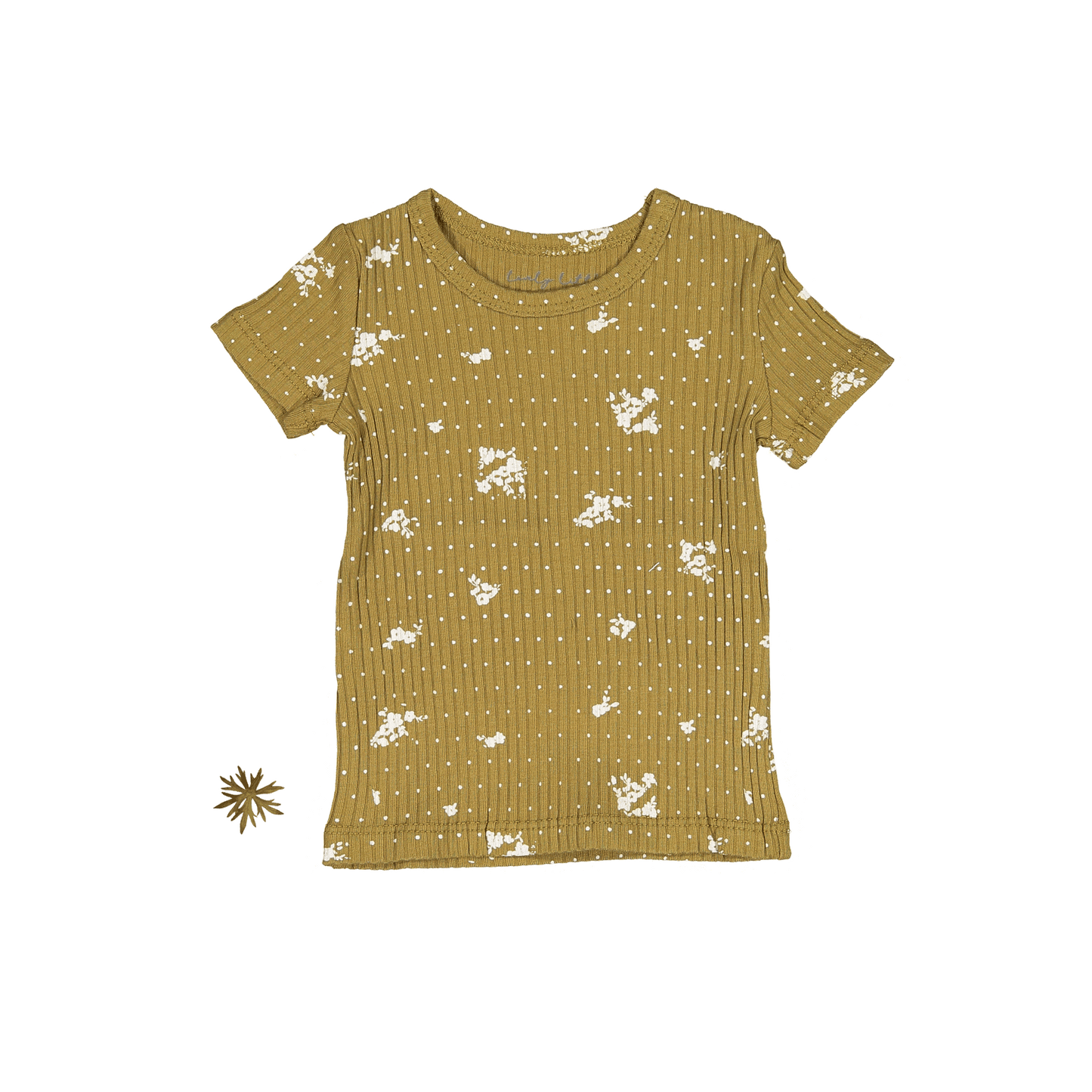 The Printed Short Sleeve Tee - Golden Floral