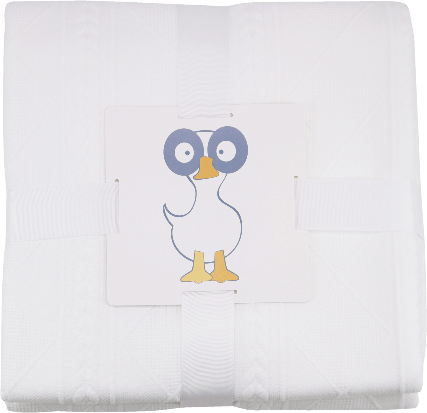 White 50" x 60" Full Size Knit Throw