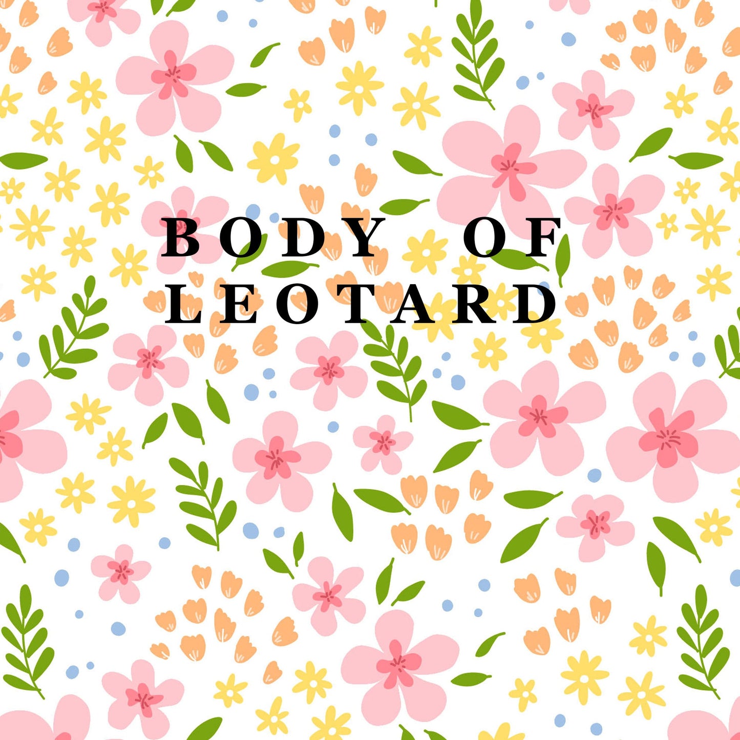 Pink and Yellow Floral Shortie Leotard