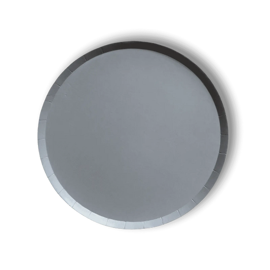 Gray Blue Paper Party Plate (8pcs)