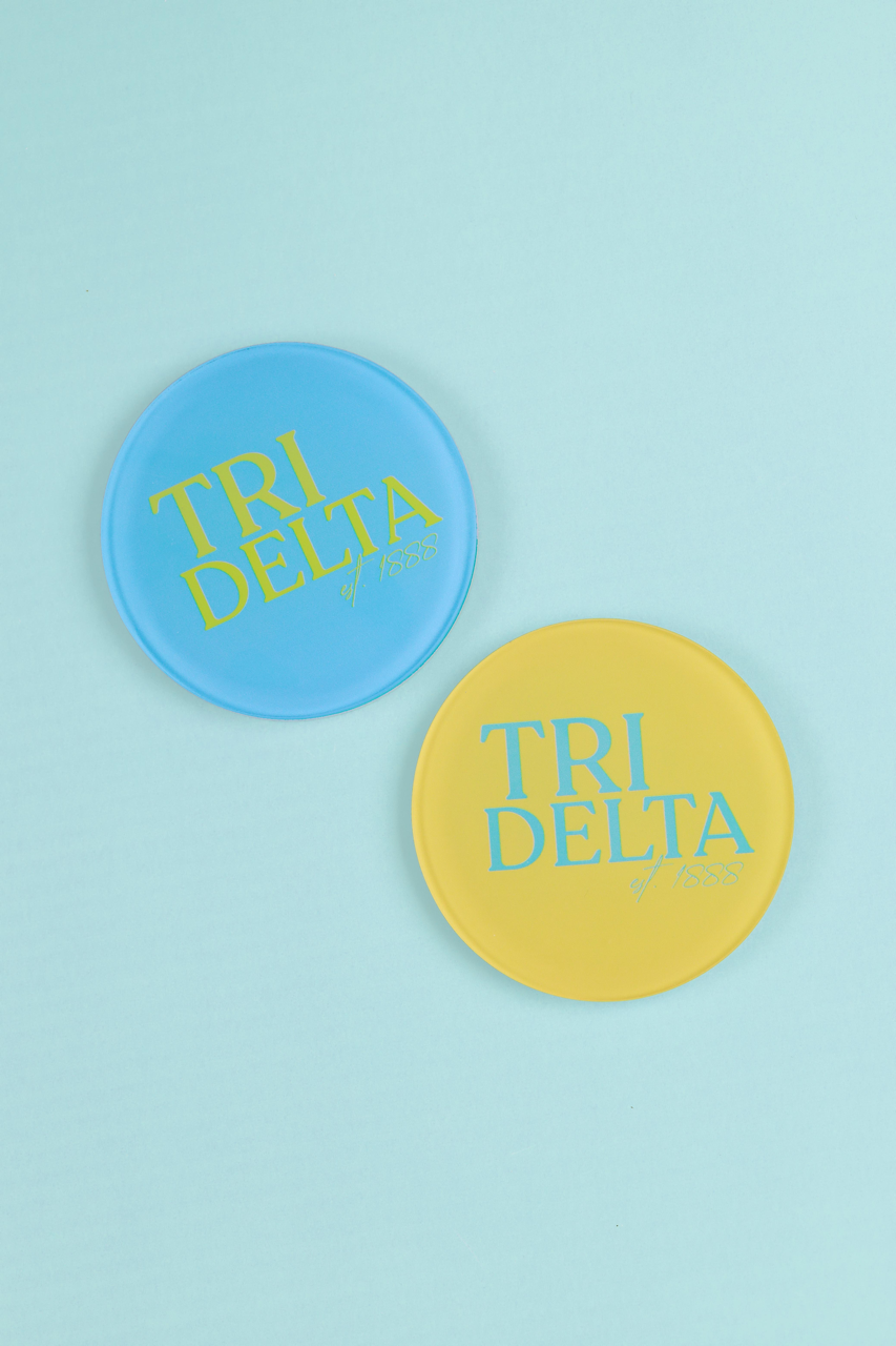 Tri Delta Acrylic Coasters