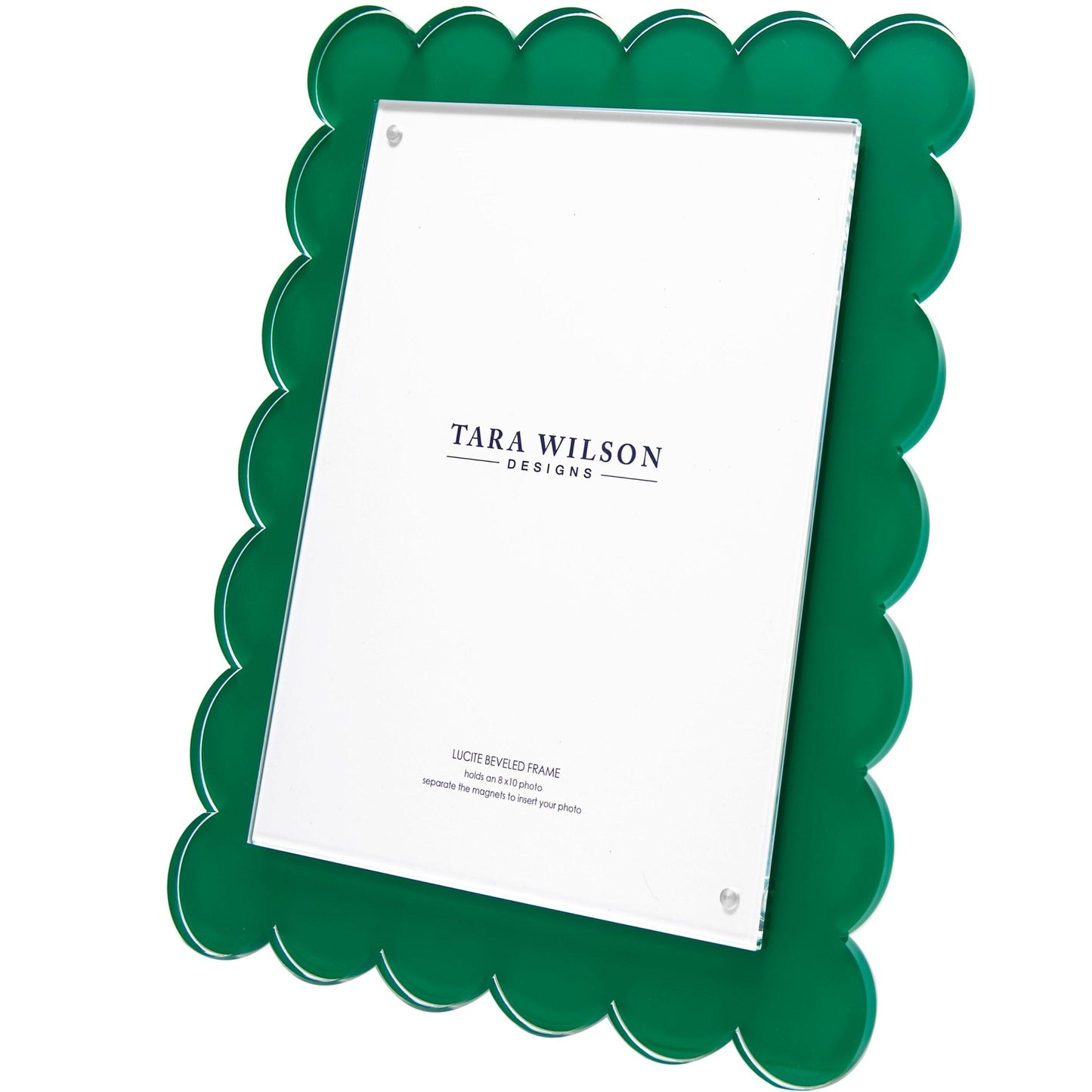 Green Acrylic 8" x 10" Scallop Frame