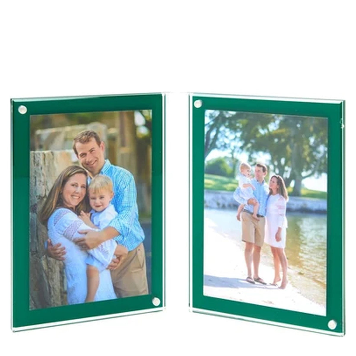 Green Acrylic Large Double Bevel Frame
