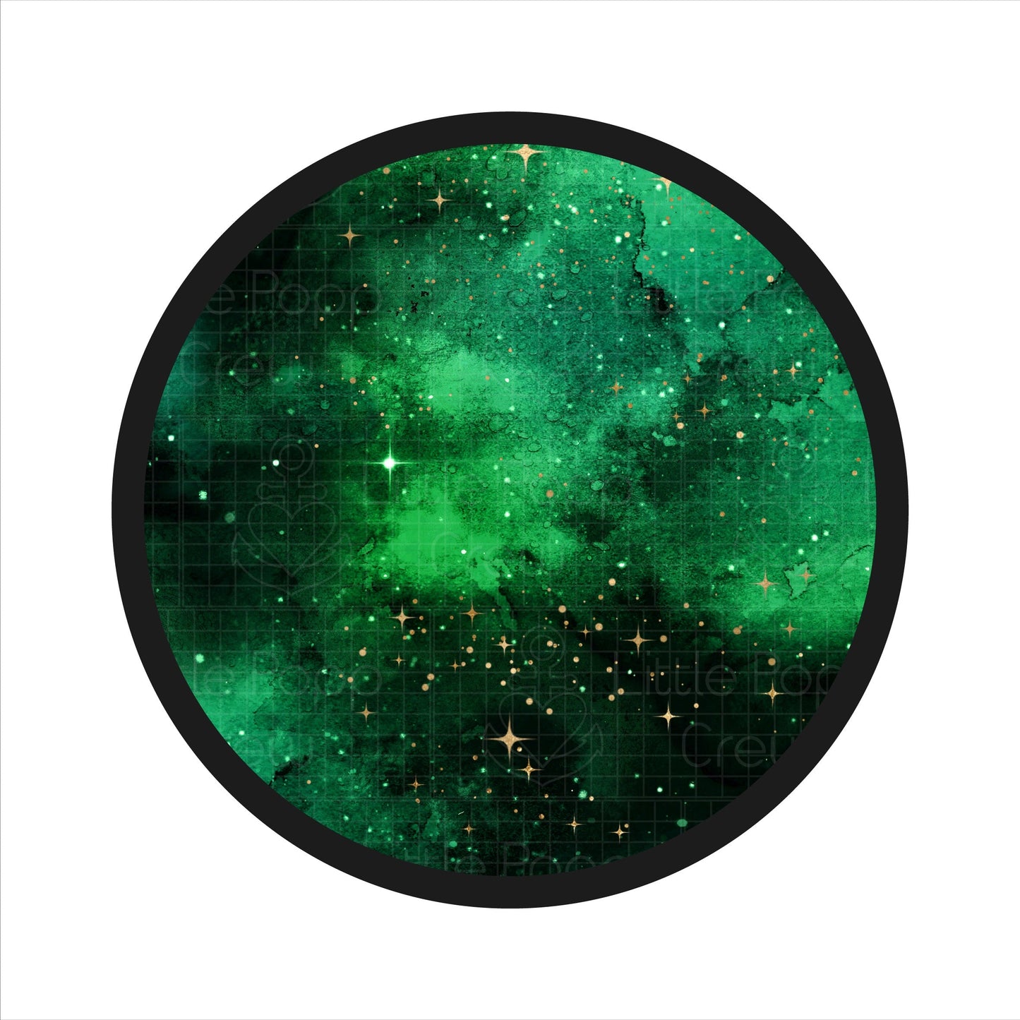 Wicked Cute | Green Galaxy Elixir | Bamboo Full Fitted Sheet