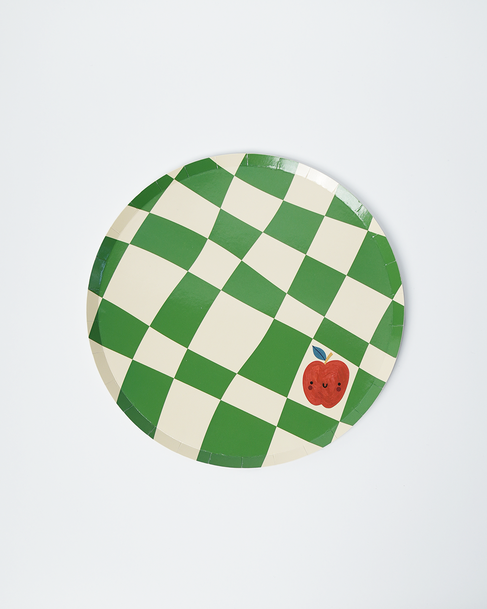 Little Chef Checkered Party Plates (9 Inch, 12 Count) | Kids Cooking Birthday Party Supplies | Colorful Checkerboard Paper Plates