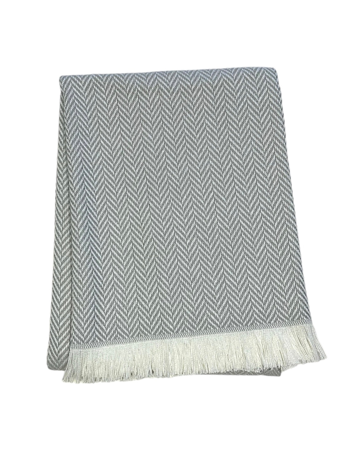 Unbrushed Herringbone Throw - 55" x 70"