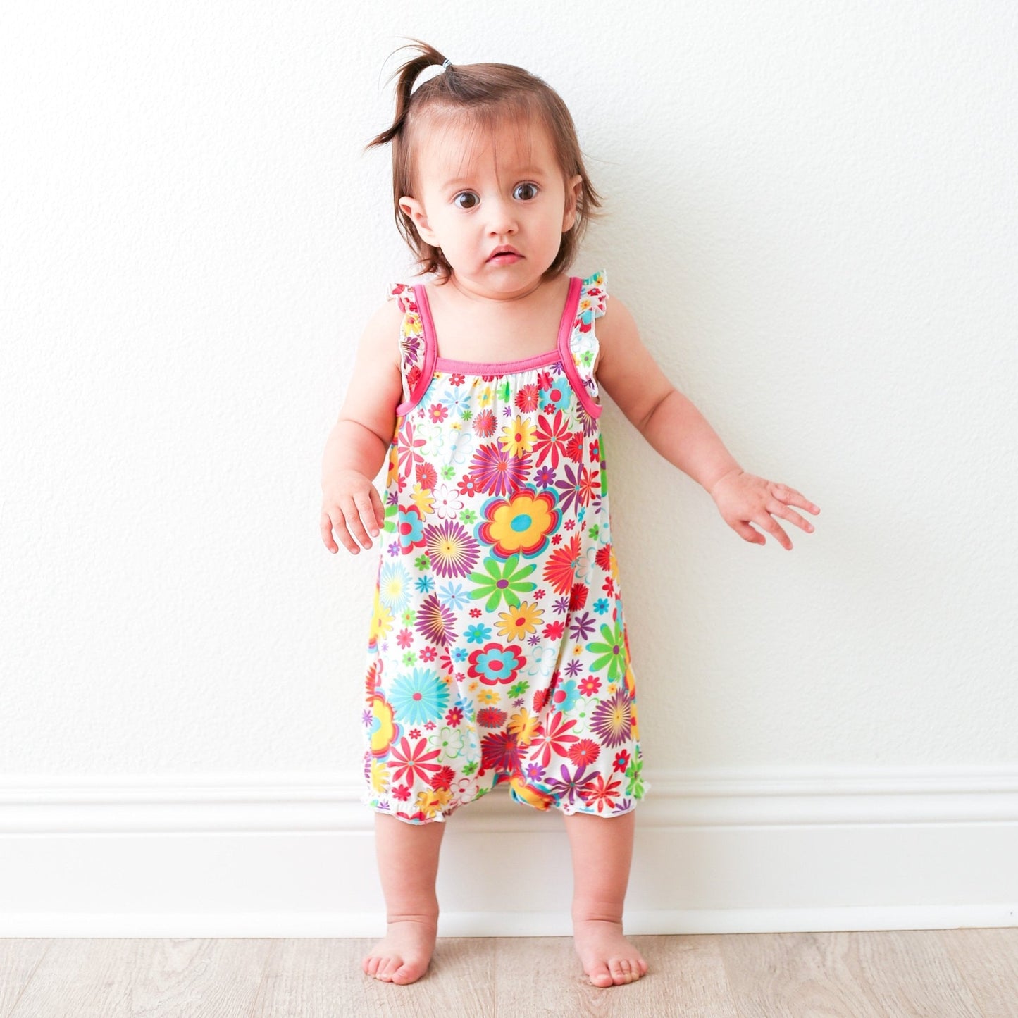 Groovy Bloom Bubble Romper