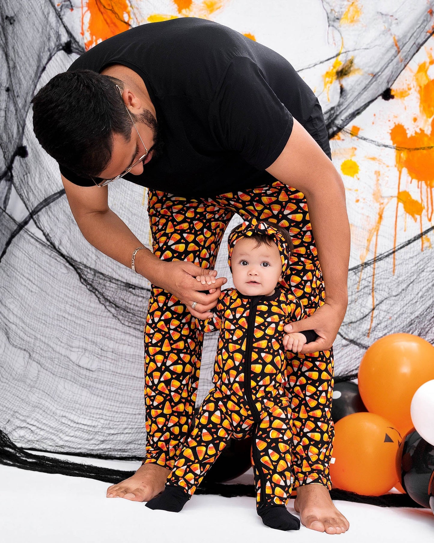 Halloween | Candy Corn | Bamboo Zipper Pajamas