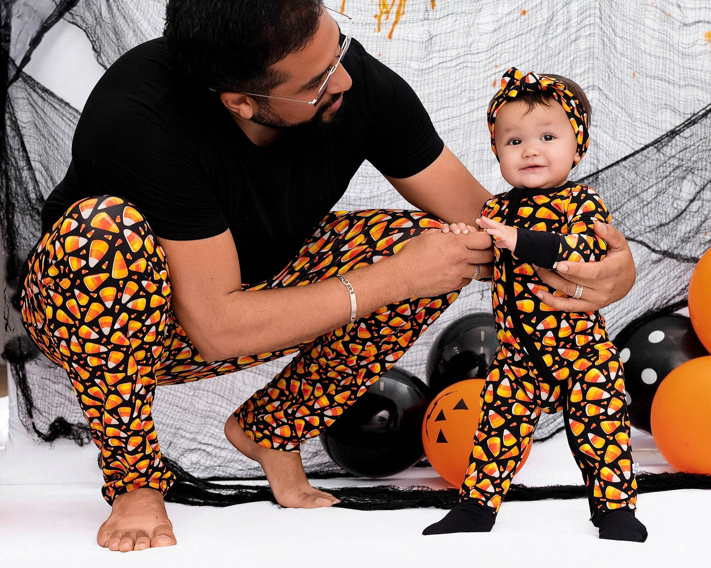 Halloween | Candy Corn | Bamboo Zipper Pajamas