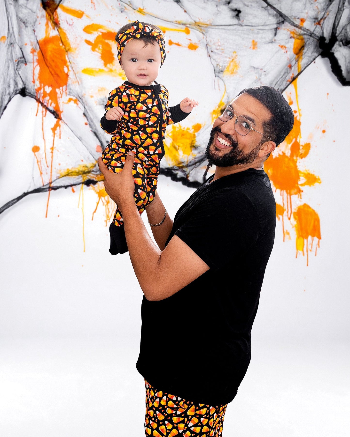Halloween | Candy Corn | Bamboo Zipper Pajamas