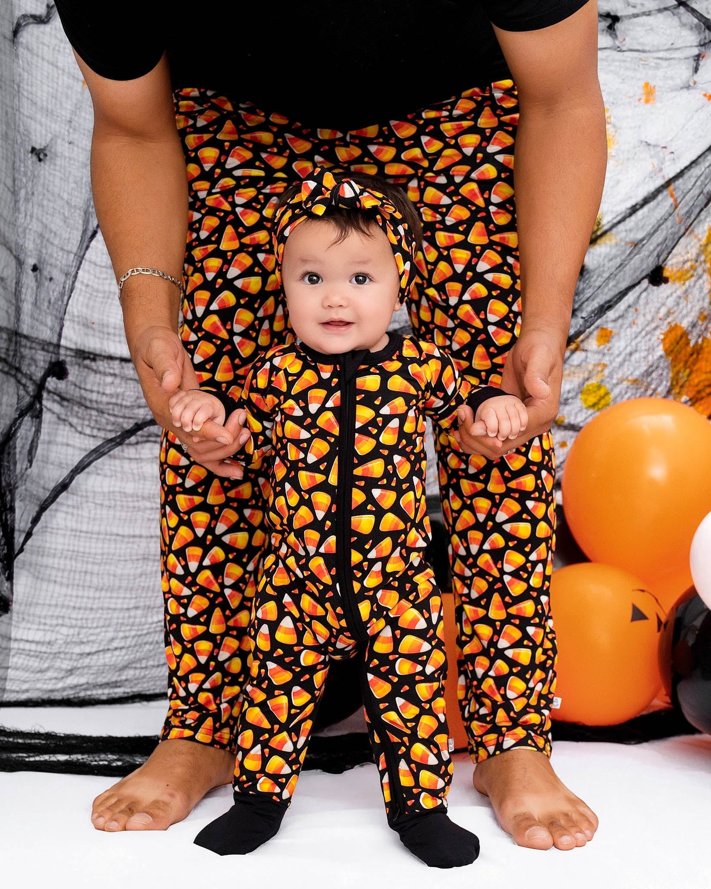 Halloween | Candy Corn | Bamboo Zipper Pajamas