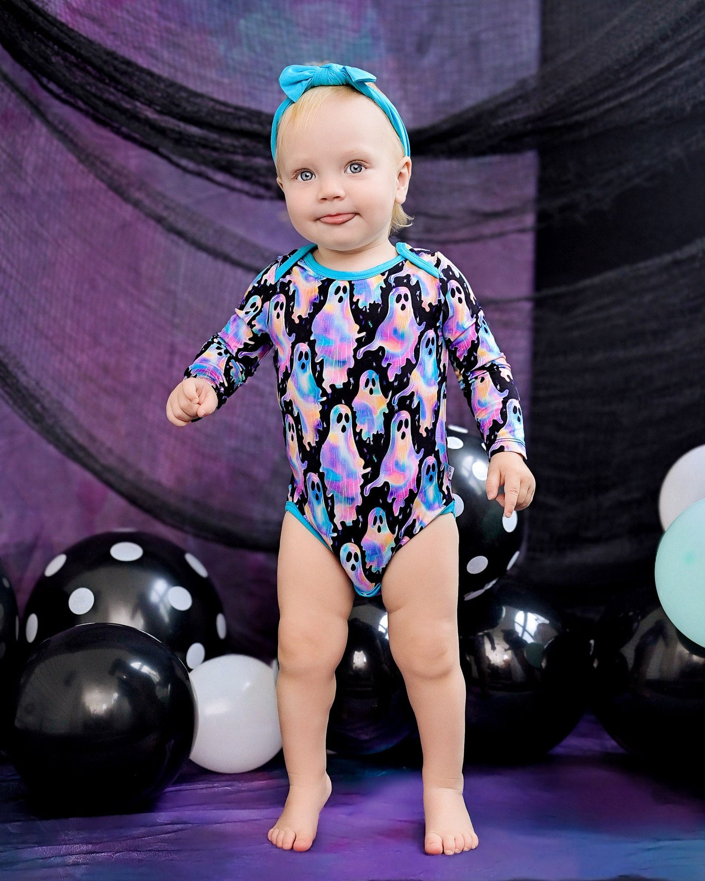 Halloween | Ghoulish Ghosts | Bamboo Baby Onesie