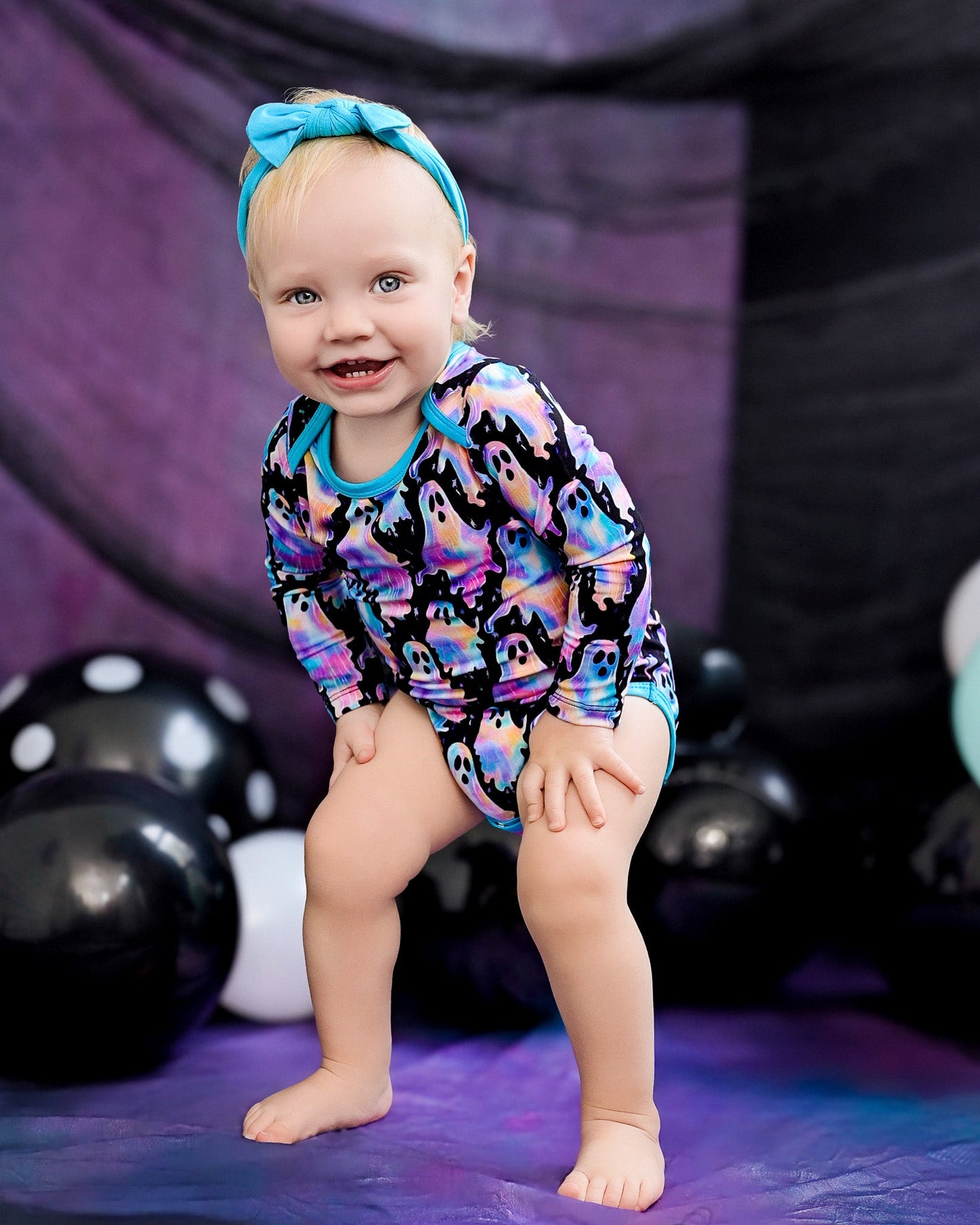 Halloween | Ghoulish Ghosts | Bamboo Baby Onesie