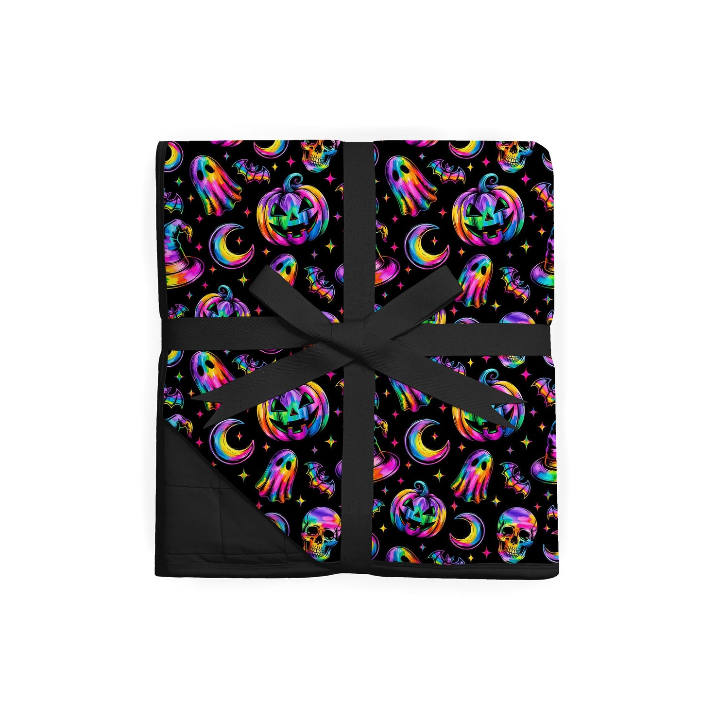 Halloween | Rainbow Haunts | Bamboo Quilted Adult Blanket