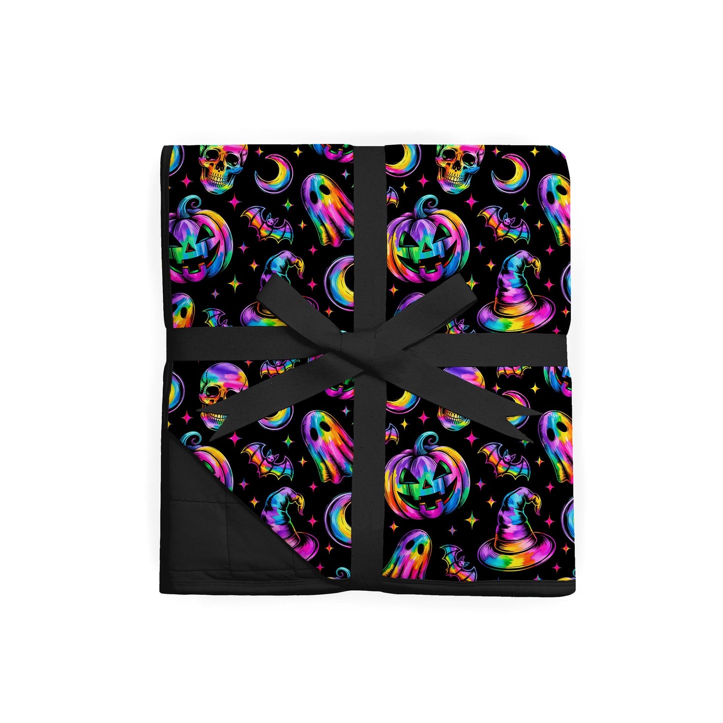 Halloween | Rainbow Haunts | Bamboo Quilted Toddler Blanket
