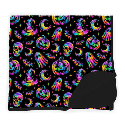 Halloween | Rainbow Haunts | Bamboo Double Layer Toddler Blanket