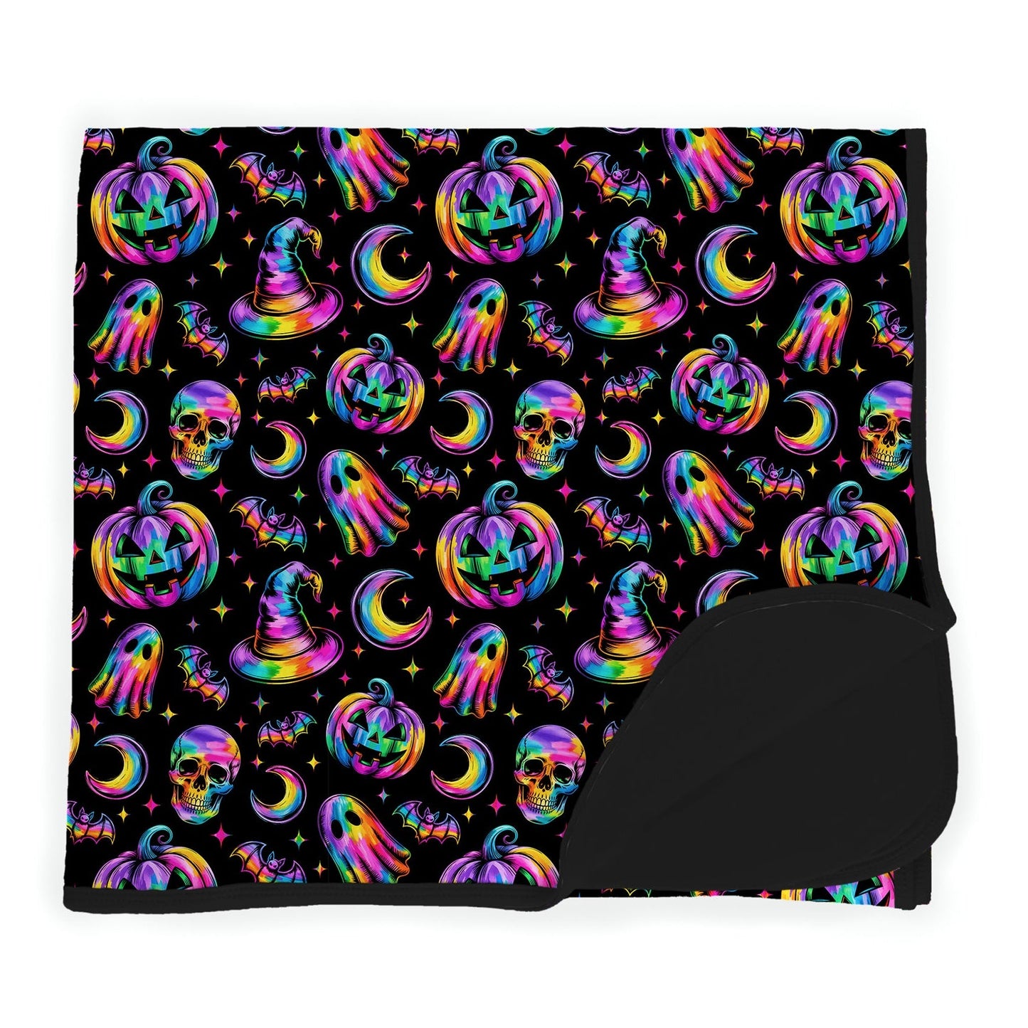 Halloween | Rainbow Haunts | Bamboo Double Layer Adult Blanket