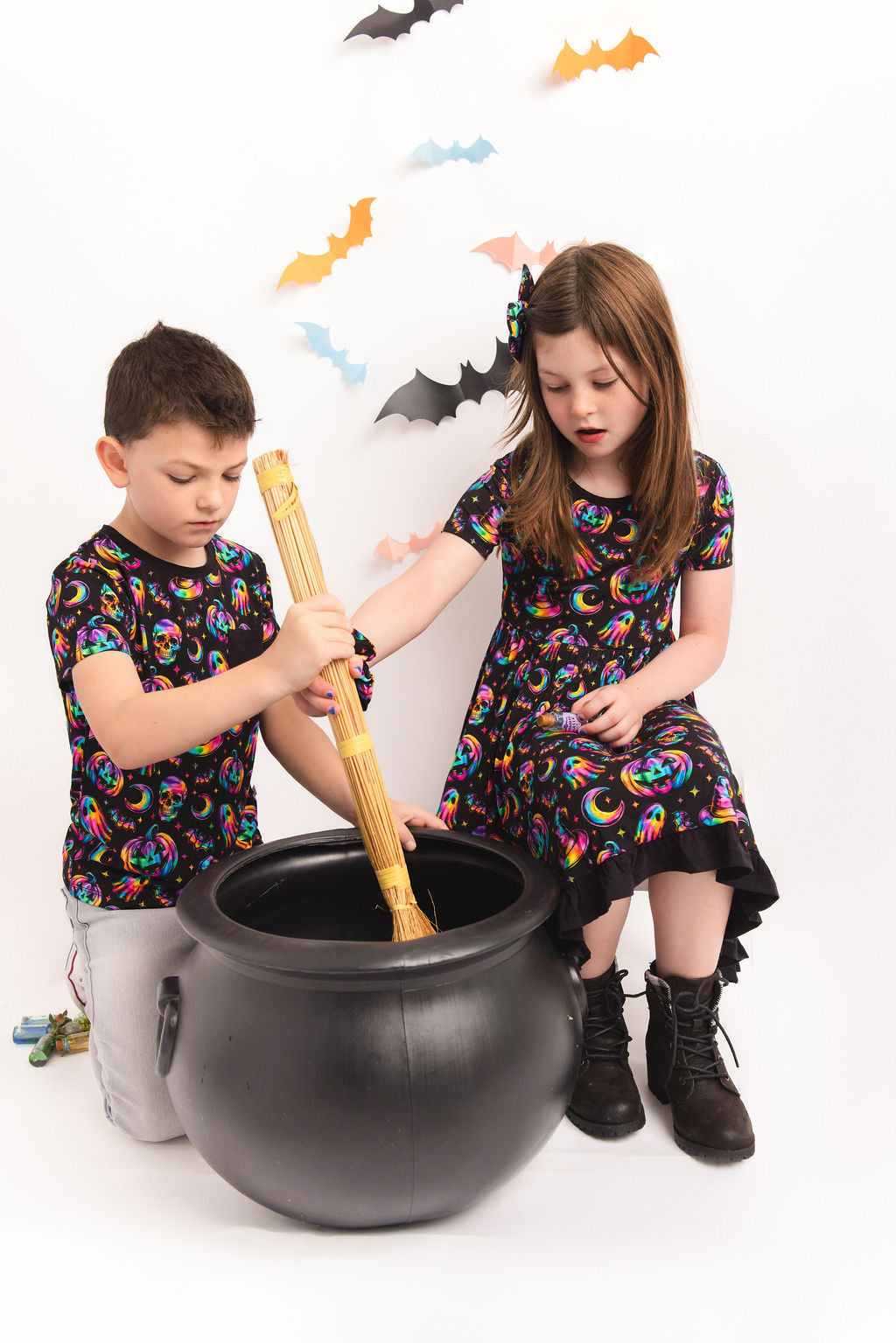 Halloween | Rainbow Haunts | Bamboo Pocket Tee