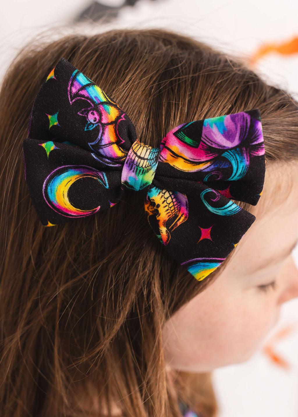 Halloween | Rainbow Haunts | Kids Clip Bow