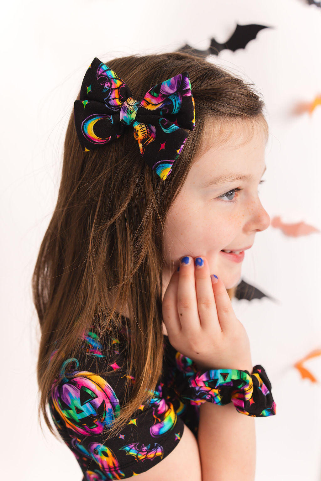 Halloween | Rainbow Haunts | Kids Clip Bow